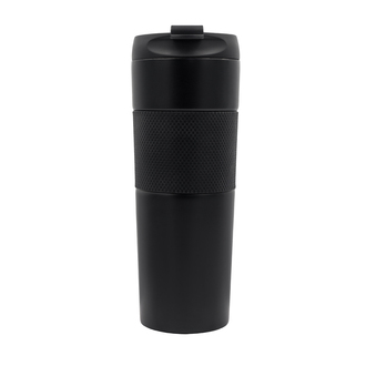 R08191 - Kubek termiczny z french press Aspet 450 ml, czarny 