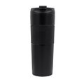 R08191.02 - Kubek termiczny z french press Aspet 450 ml, czarny 